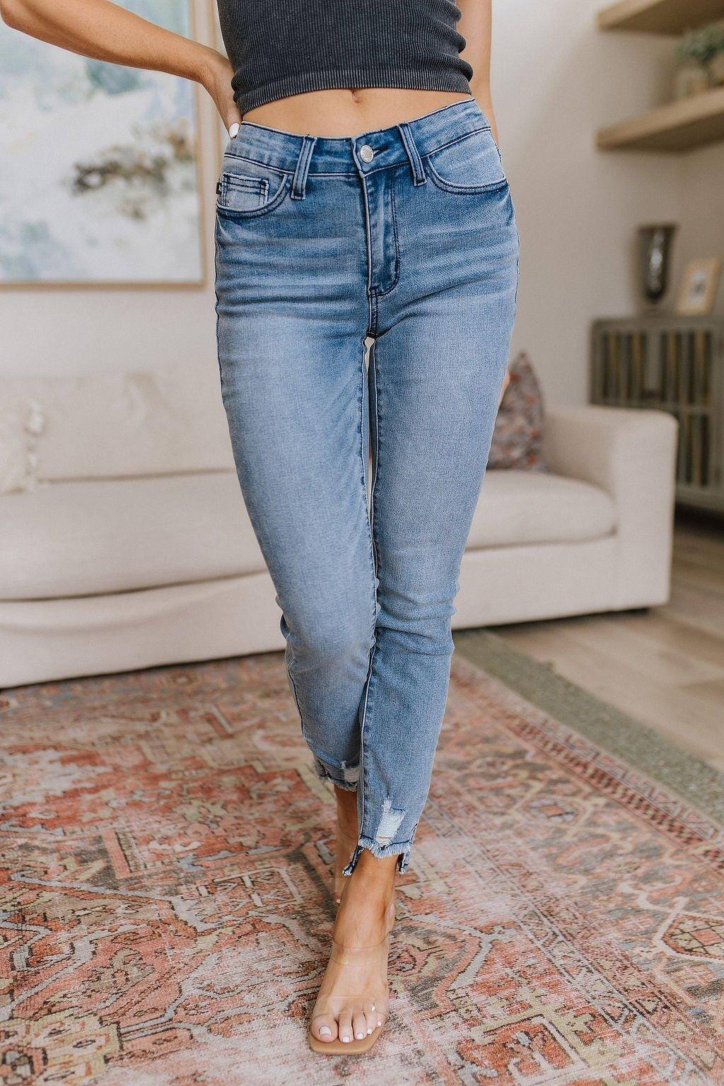 Mariah Mid Rise Cool Relaxed Jeans - AS5999-01 - Love it Curvy