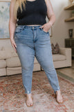 Mariah Mid Rise Cool Relaxed Jeans - AS5999-01 - Love it Curvy