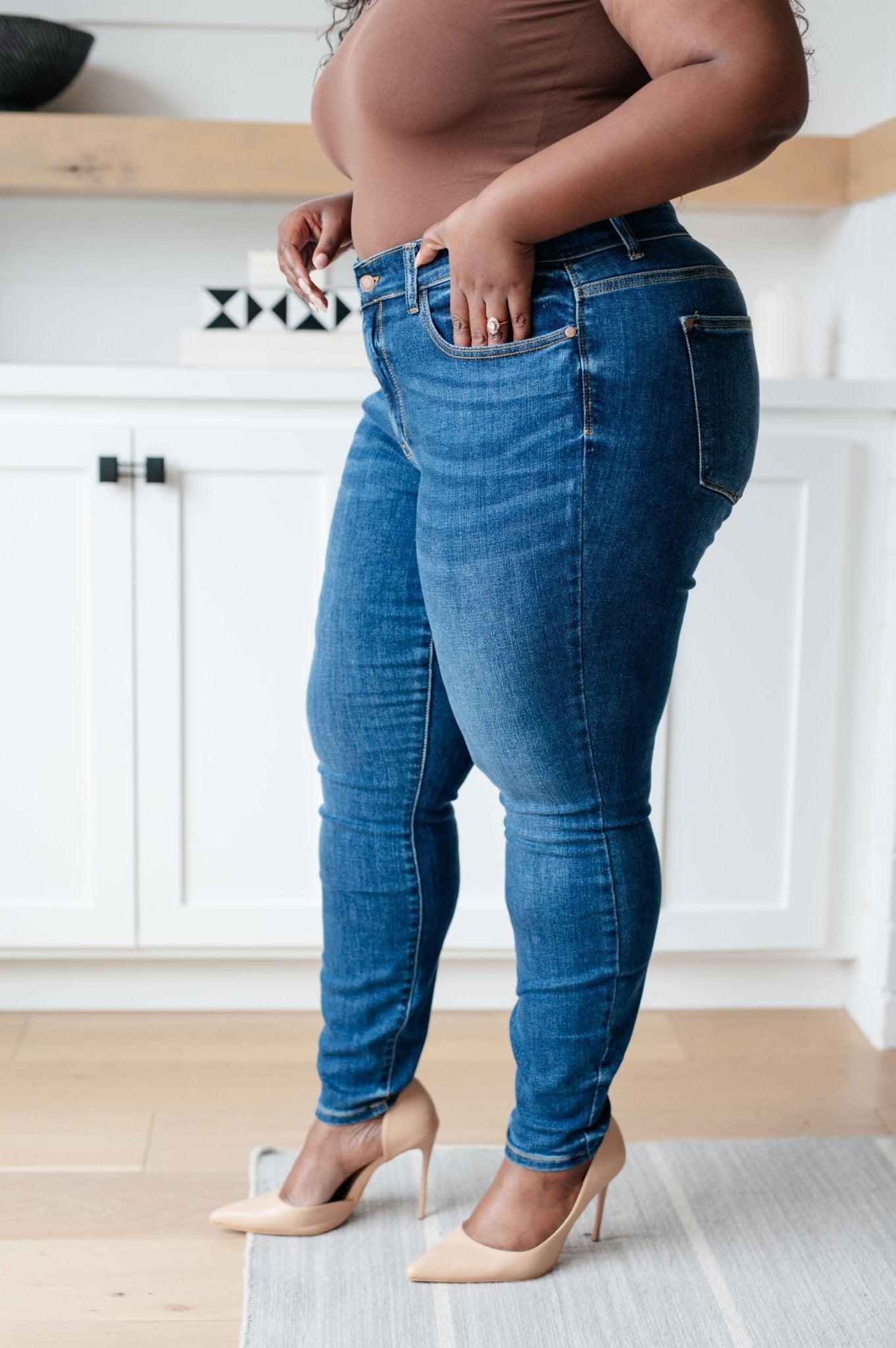 Maxine Mid-Rise Skinny Jeans - AS7269-01 - Love it Curvy