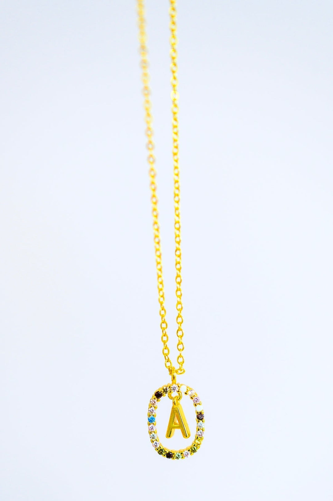 Mi Amor Gold Dipped Initial Necklace - AS5607-01 - Love it Curvy