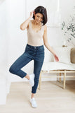 Mid-Rise Relaxed Fit Mineral Wash Jeans - AS3597-1 - Love it Curvy