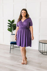 Miss Independent V-Neck Dress - AS6061-01 - Love it Curvy