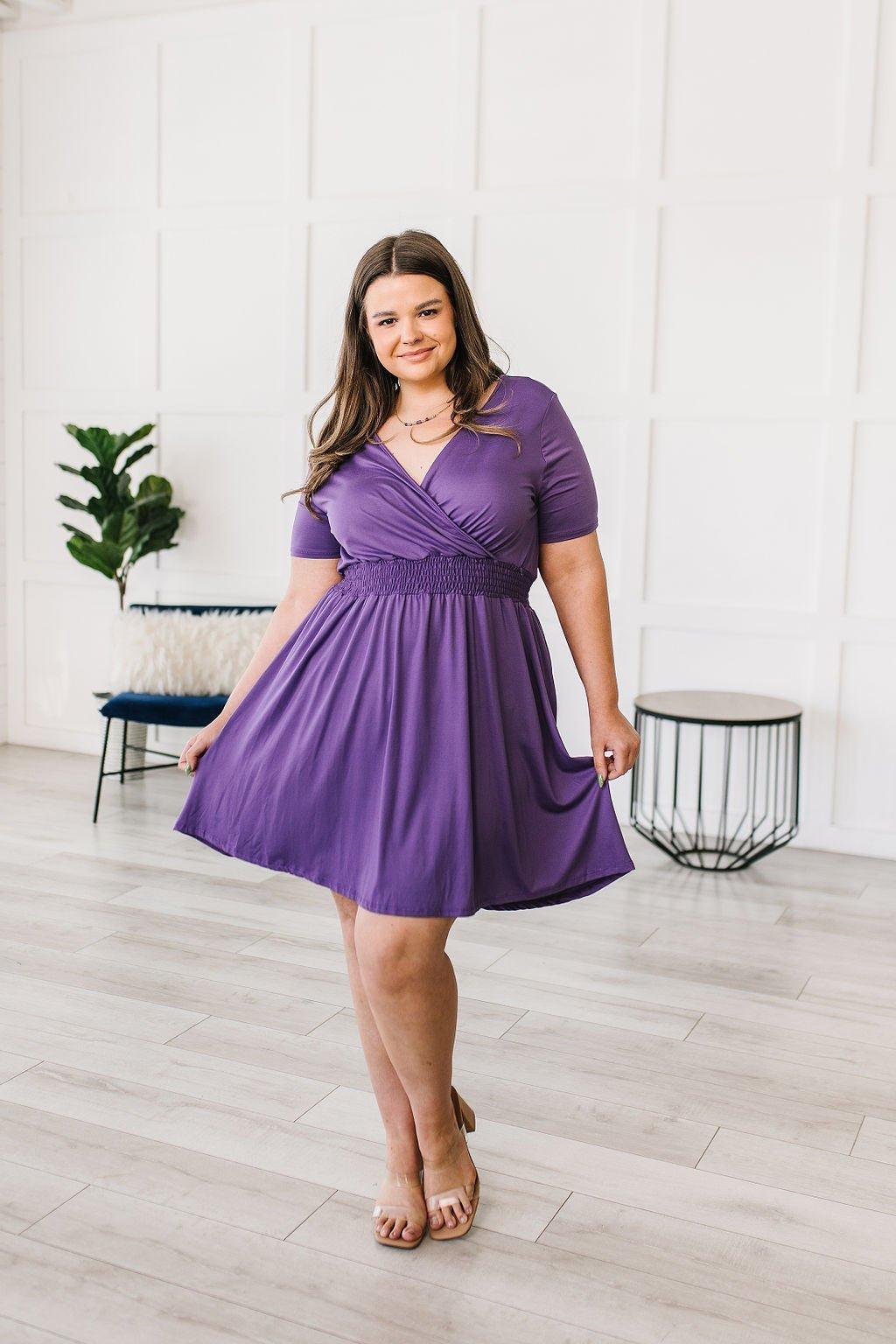 Miss Independent V-Neck Dress - AS6061-01 - Love it Curvy