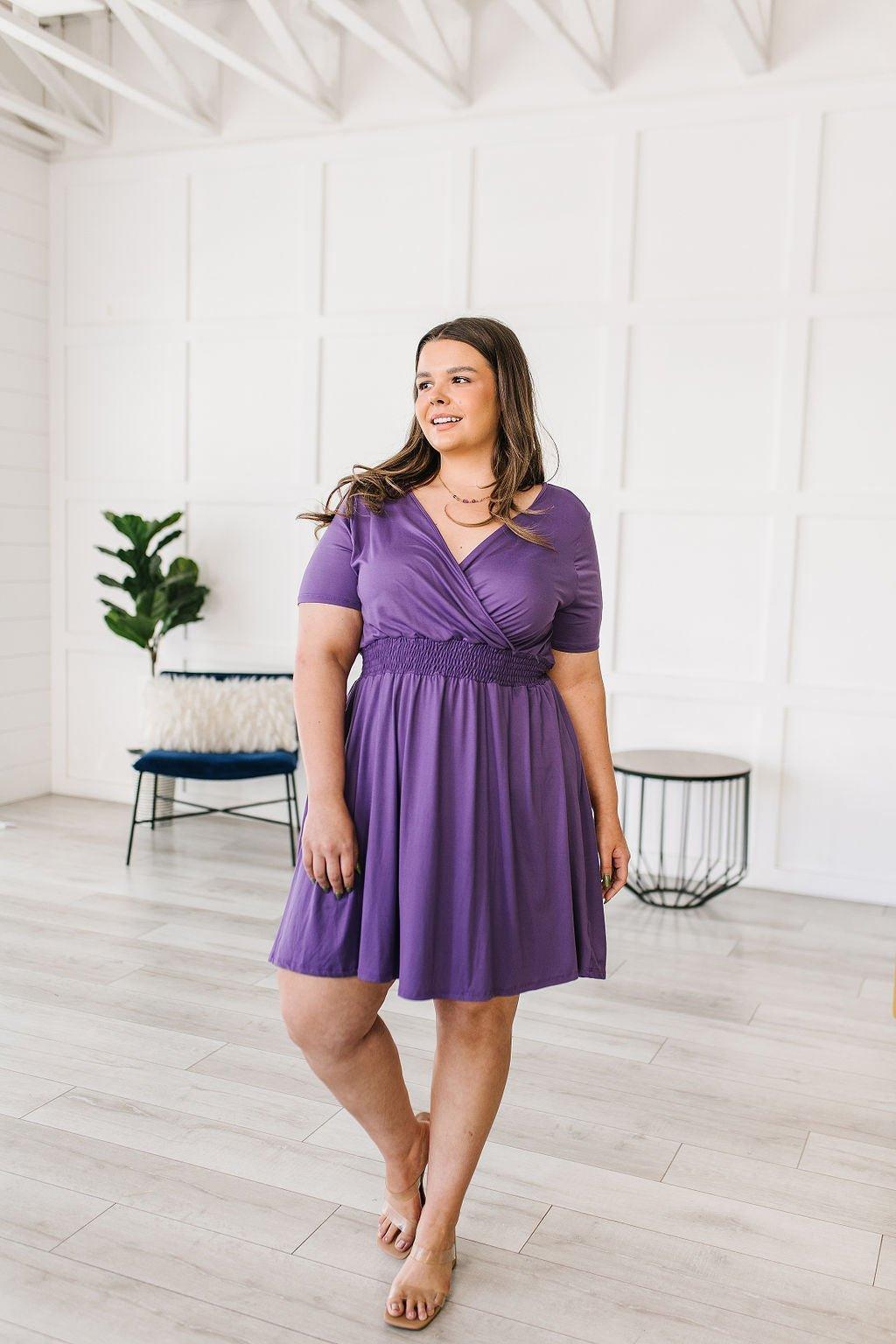 Miss Independent V-Neck Dress - AS6061-01 - Love it Curvy