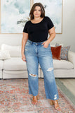 Nora High Rise Rigid Magic Destroy Slim Straight Jeans - AS7433-01 - Love it Curvy