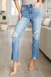 Nora High Rise Rigid Magic Destroy Slim Straight Jeans - AS7433-01 - Love it Curvy