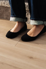 On Your Toes Ballet Flats in Black - AS7082-01 - Love it Curvy