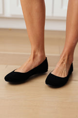 On Your Toes Ballet Flats in Black - AS7082-01 - Love it Curvy