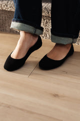 On Your Toes Ballet Flats in Black - AS7082-01 - Love it Curvy