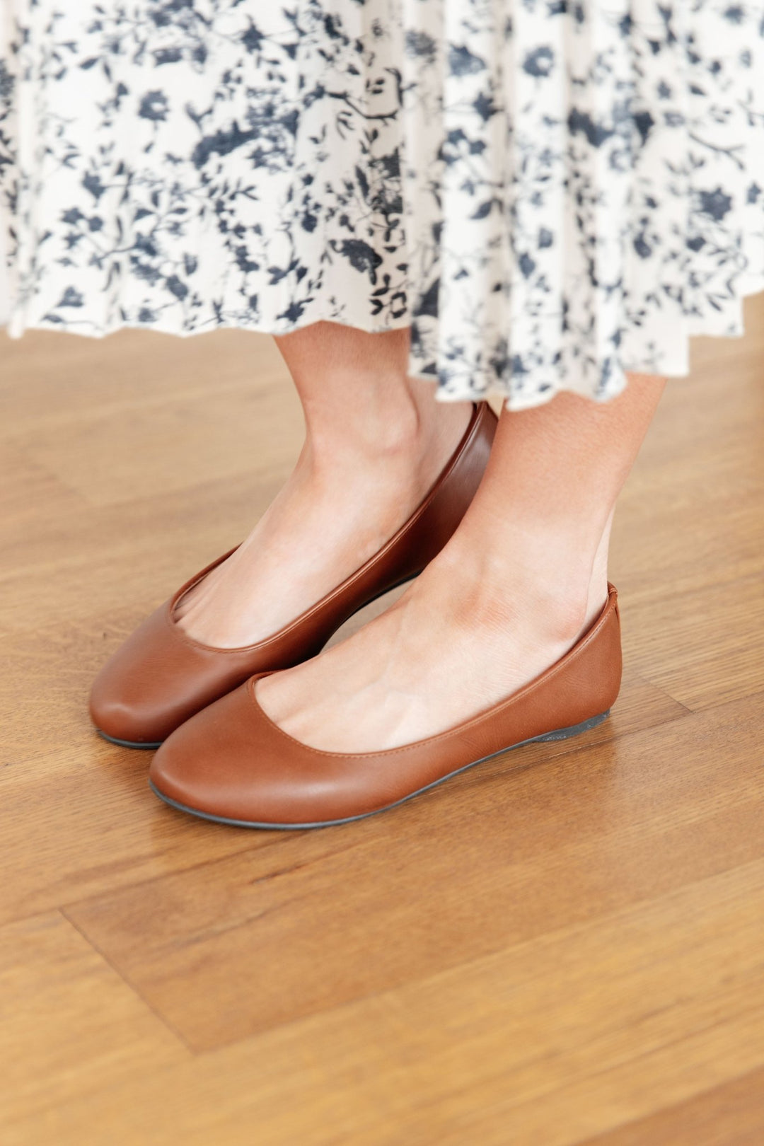 On Your Toes Ballet Flats in Camel - AS7083-01 - Love it Curvy