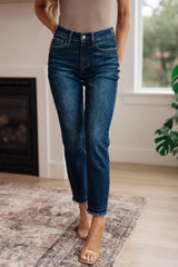 Phillipa High Rise Release Hem Slim Jeans - AS7145-01 - Love it Curvy