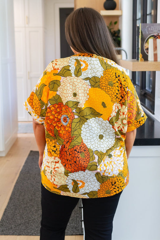 Picking Blooms Blouse in Amber Mix - AS6476-01 - Love it Curvy