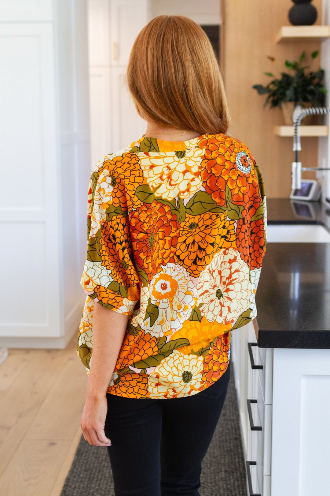 Picking Blooms Blouse in Amber Mix - AS6476-01 - Love it Curvy