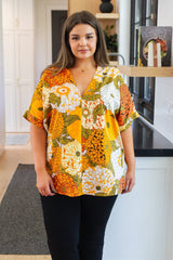 Picking Blooms Blouse in Amber Mix - AS6476-01 - Love it Curvy