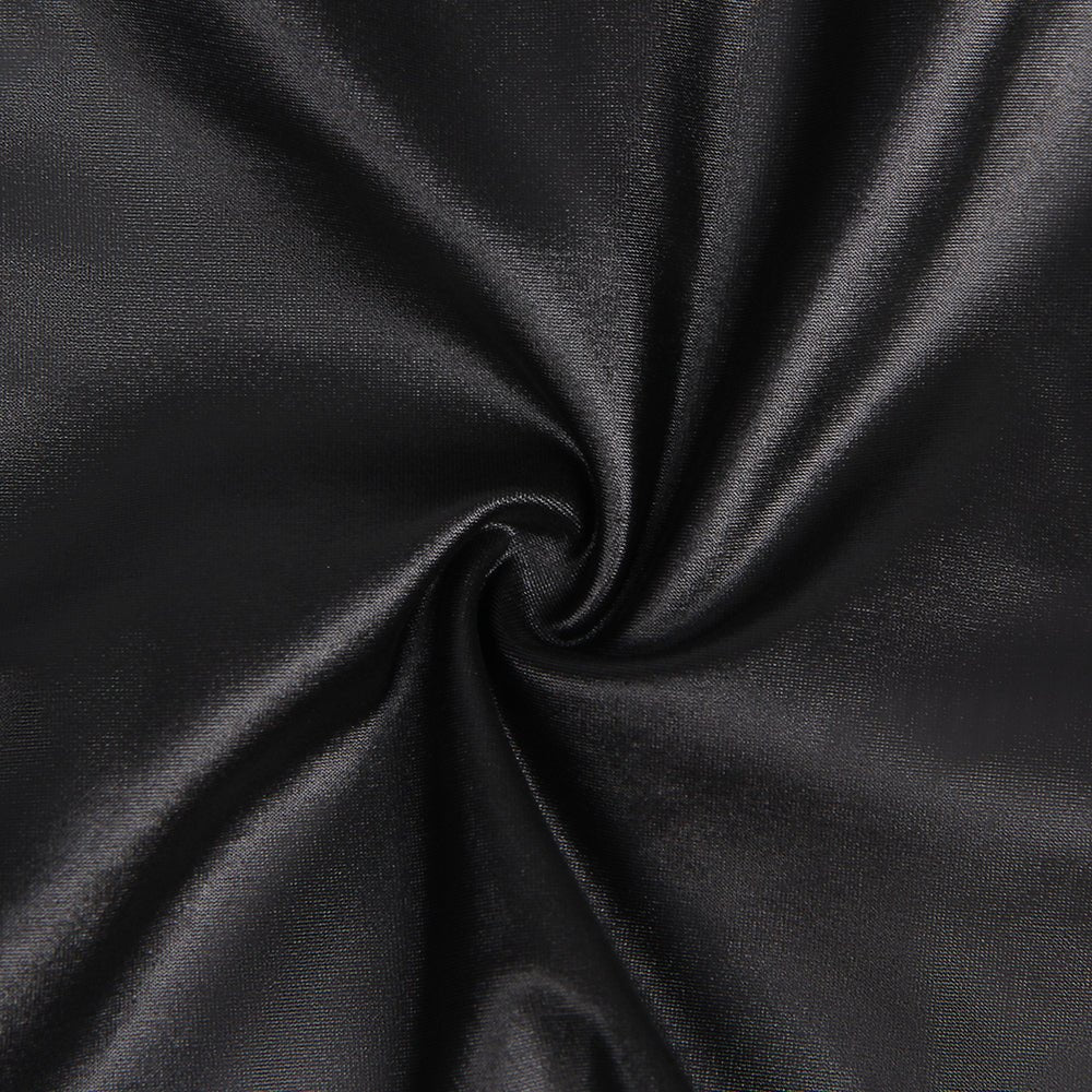 Plus Size Black Sexy Leather Dress - R7858P-1211-OHY - Love it Curvy