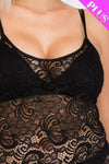 Plus Size Lace Cami Bodysuit - Love it Curvy