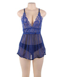 Plus Size Lingerie Factory 5x Sheer Babydoll - R80641-3P - Love it Curvy