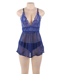 Plus Size Lingerie Factory 5x Sheer Babydoll - R80641-3P - Love it Curvy