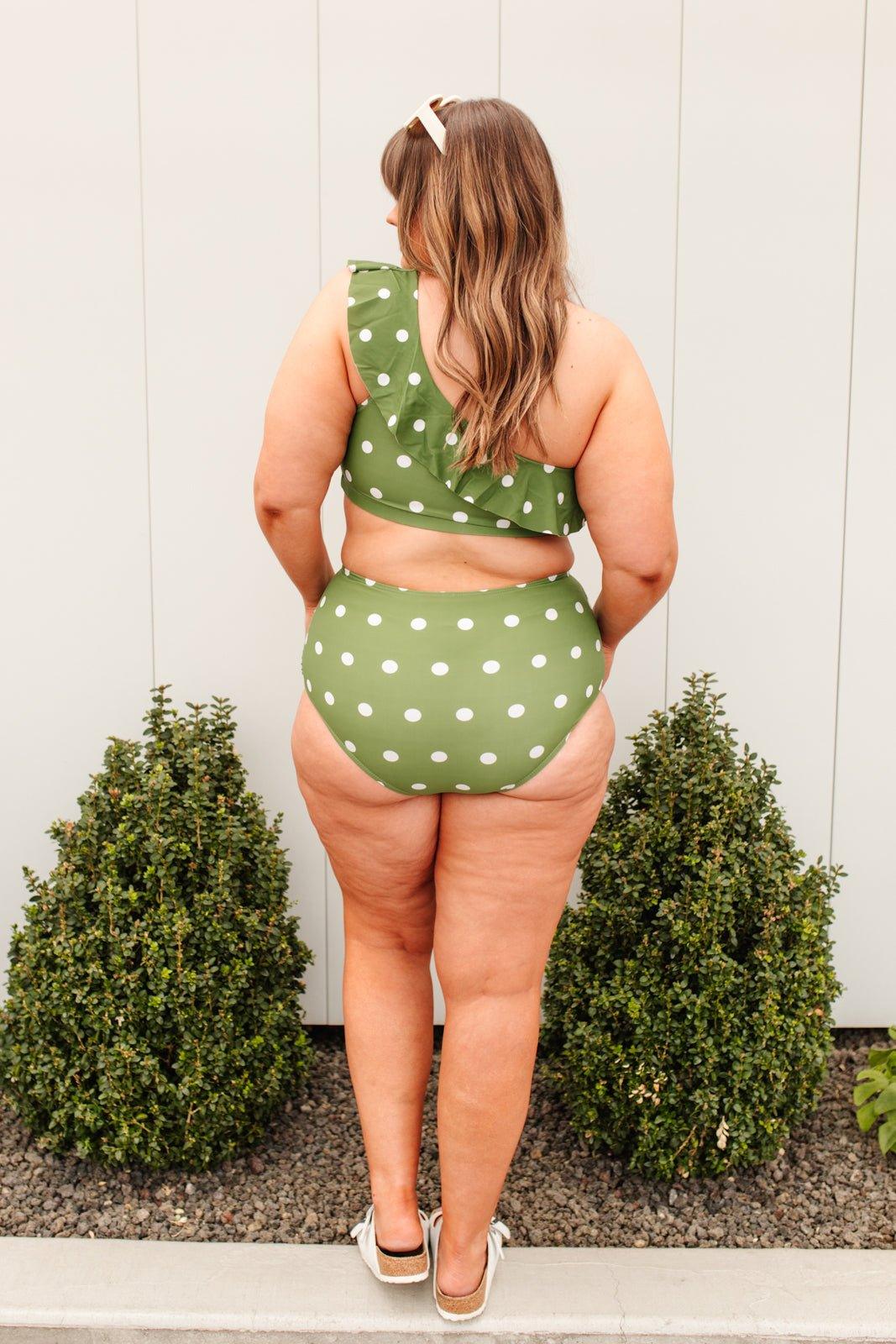 Polka Dot Oasis Swimsuit Bottoms - AS3853-1 - Love it Curvy