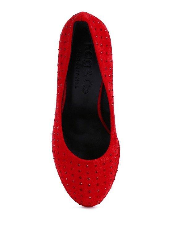 Poppins Glinting Platform High Pumps - 2000000997137 - Love it Curvy