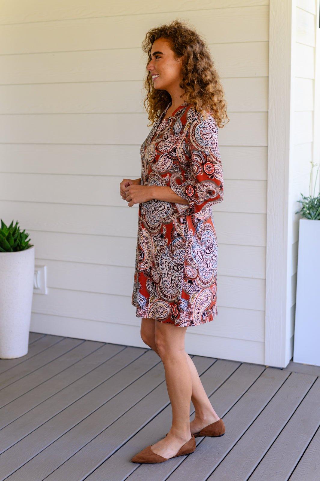 Precisely Why Paisley Dress - AS6774-01 - Love it Curvy