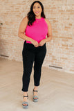 Previous Engagement Halter Neck Sweater Tank in Pink - AS6479-01 - Love it Curvy