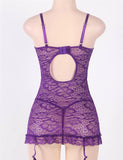 Purple Plus Size Babydoll - R80156-3P - Love it Curvy