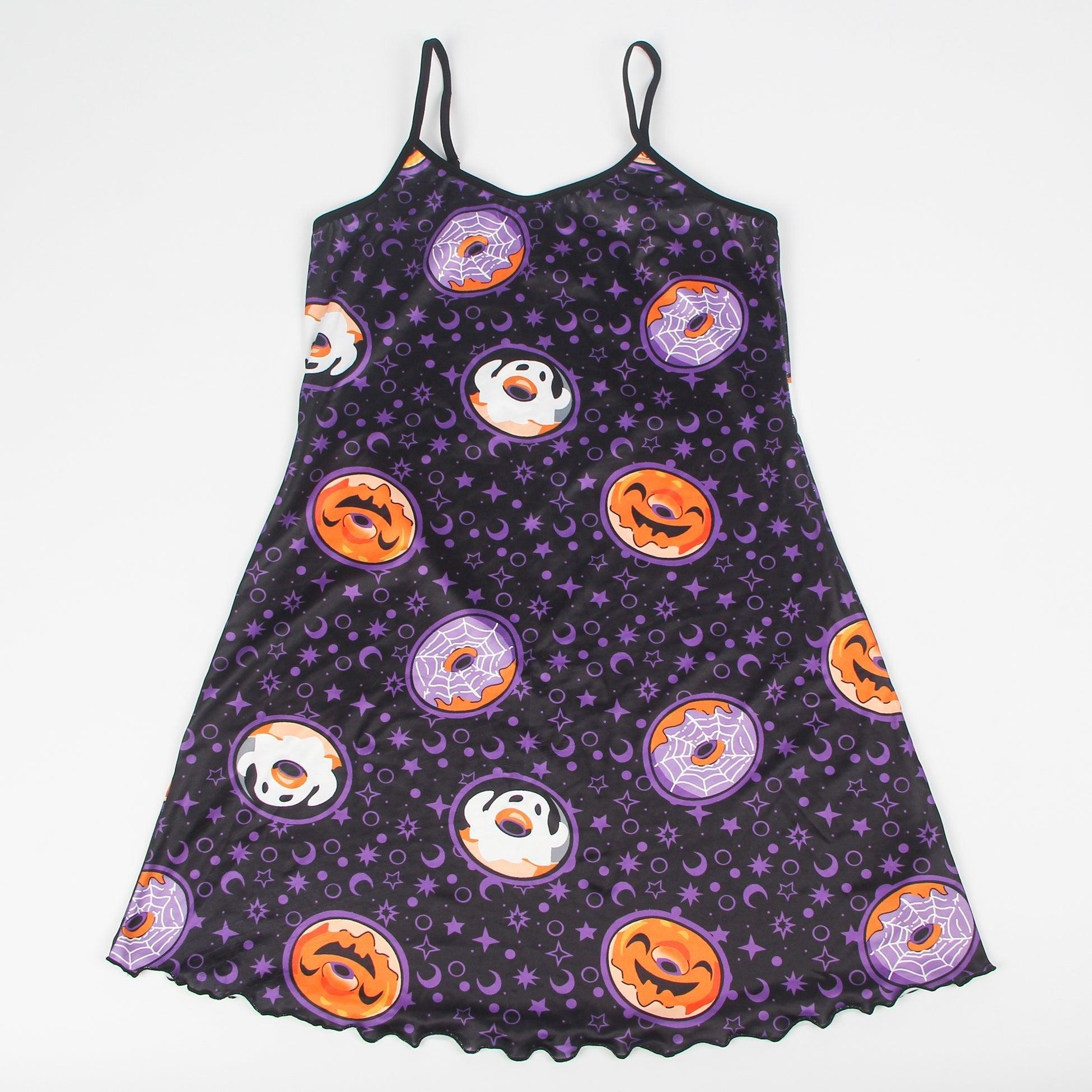 Purple Print Suspender Home Wear Pajama - R81258-2 - Love it Curvy