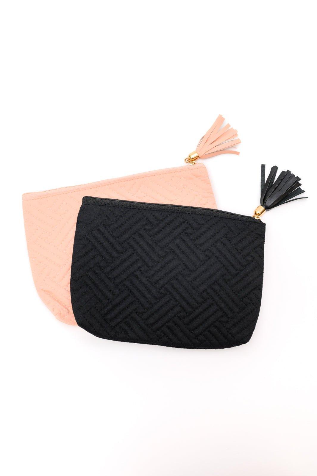 Quilted Travel Zip Pouch in Pink - AS6336-01 - Love it Curvy