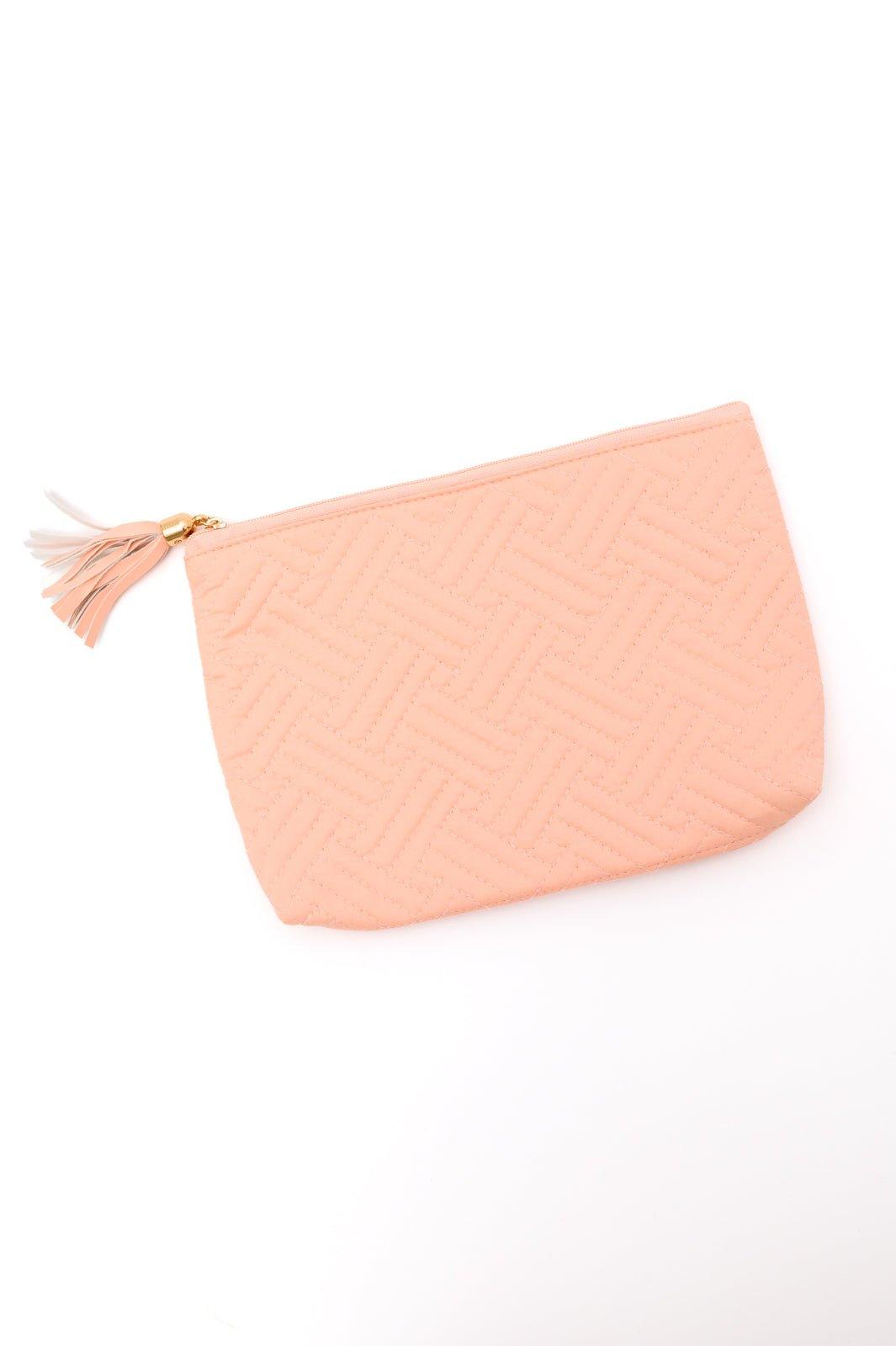 Quilted Travel Zip Pouch in Pink - AS6336-01 - Love it Curvy