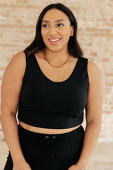 Read My Mind V-Neck Cropped Tank - AS7886-01 - Love it Curvy