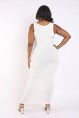 Ribbed Tank Maxi Dress - 56846c.1XL - Love it Curvy