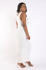 Ribbed Tank Maxi Dress - 56846c.1XL - Love it Curvy