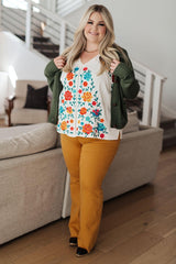 Rose Garden Embroidered Blouse - AS6321-01 - Love it Curvy