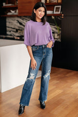 Rose High Rise 90's Straight Jeans in Dark Wash - AS7490-01 - Love it Curvy