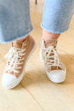 Run Me Down Velvet High Tops in Tan - AS5588-01 - Love it Curvy