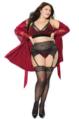 Scarlet Mystique Bra and Panty Set (20307) - 20307-RED-OSXL - Love it Curvy