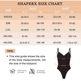 SHAPERX Low Back Tummy Control Bodysuit Seamless Sculpting Thong Body Shaper - SZ5266-Black-L/XL - Love it Curvy