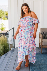 She Sells Sea Shells Maxi Dress - AS6361-01 - Love it Curvy