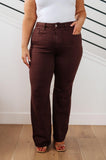 Sienna High Rise Control Top Flare Jeans in Espresso - AS7021-01 - Love it Curvy