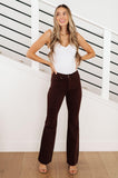 Sienna High Rise Control Top Flare Jeans in Espresso - AS7021-01 - Love it Curvy