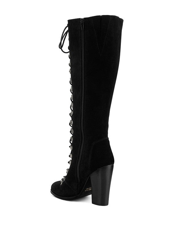 SLEET-SLAY Antique Heeled Calf Boot - 2000001462028 - Love it Curvy