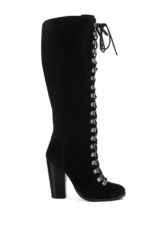 SLEET-SLAY Antique Heeled Calf Boot - 2000001462028 - Love it Curvy