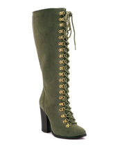 SLEET-SLAY Antique Heeled Calf Boot - 2000001462038 - Love it Curvy