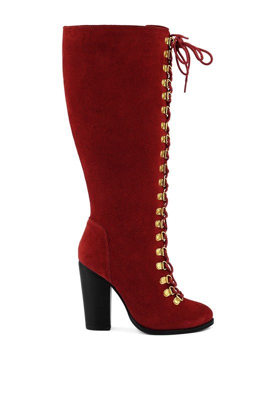 SLEET-SLAY Antique Heeled Calf Boot - 2000001462038 - Love it Curvy