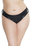 Strappy Back Detail Thong (7244X) - 7244X-BLK-OSXL - Love it Curvy