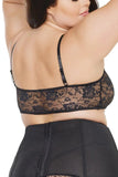 Stretch lace Bralette (707X) - 707X-BLK-OSXL - Love it Curvy