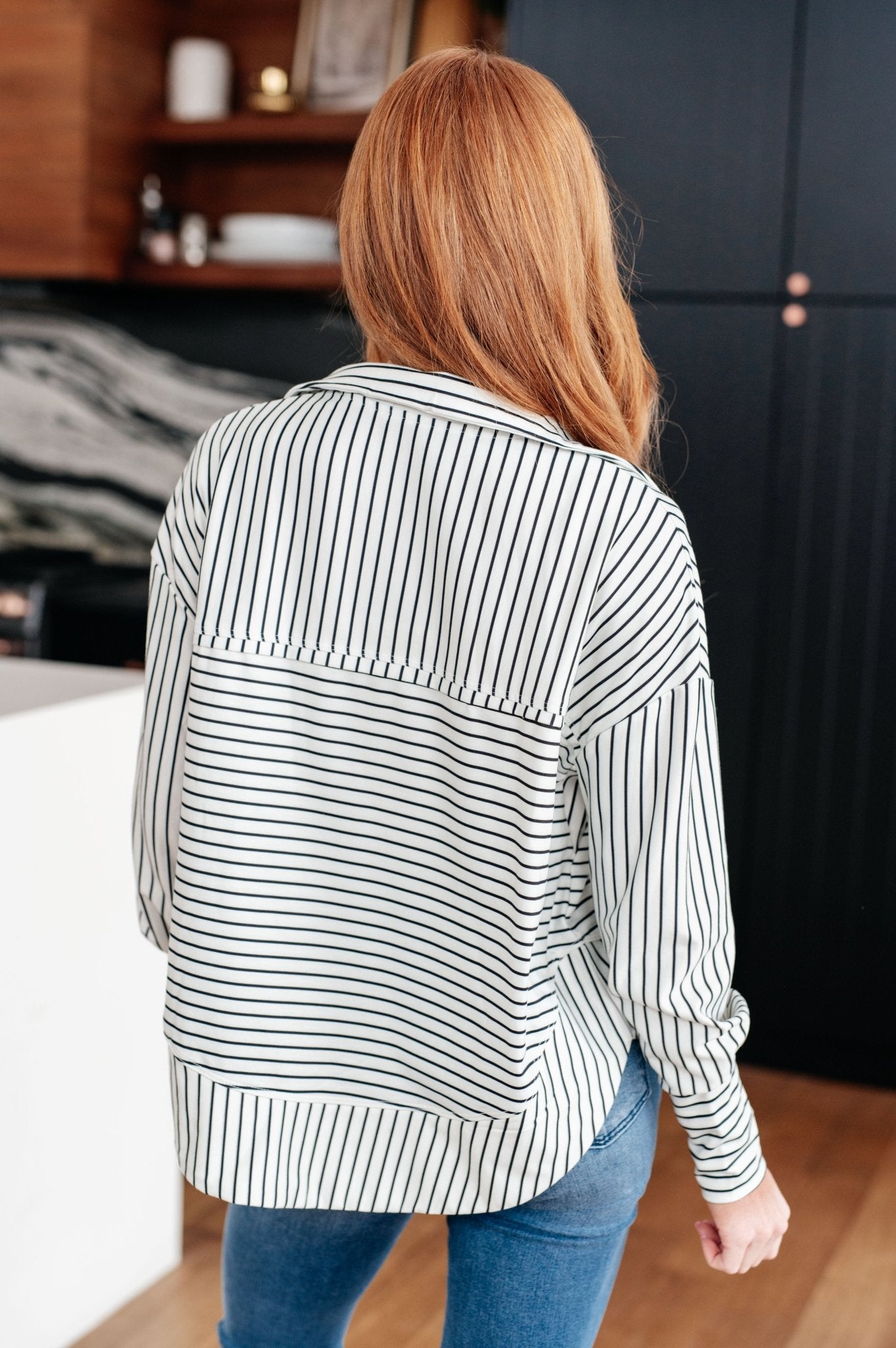 Striped Serendipity Pullover - AS6940-01 - Love it Curvy