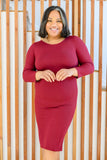 Sure To Fall In Love Bodycon Dress - AS5025-1 - Love it Curvy