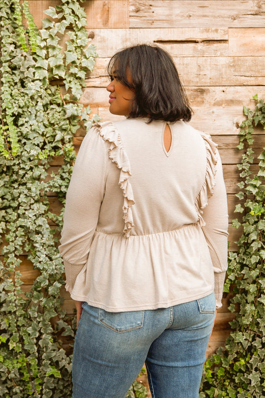 Sweet Confession Top In Seashell - AS3556-1 - Love it Curvy